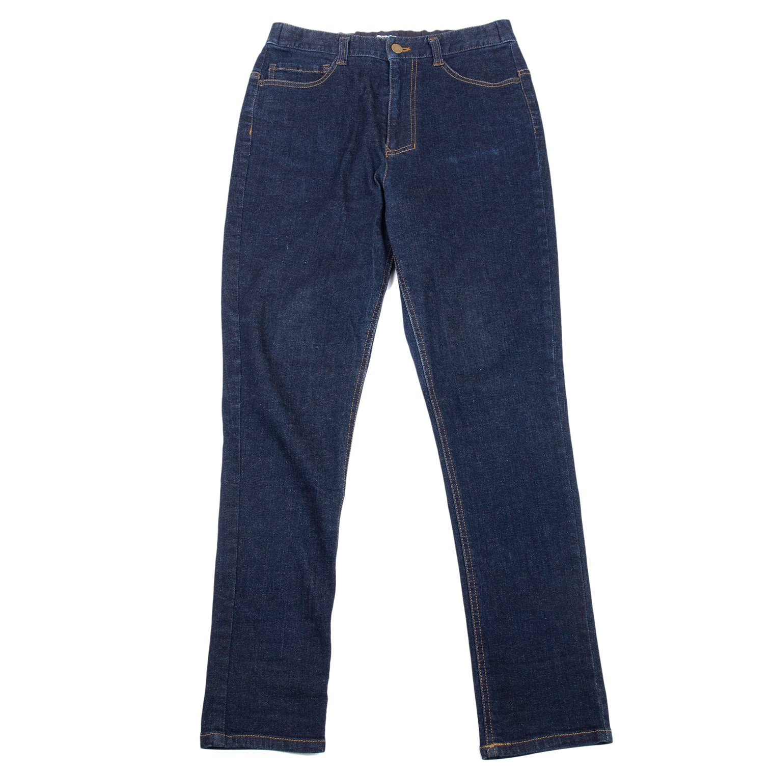 Plantation Stretched Denim Pants (Trousers) Indigo S | PLAYFUL