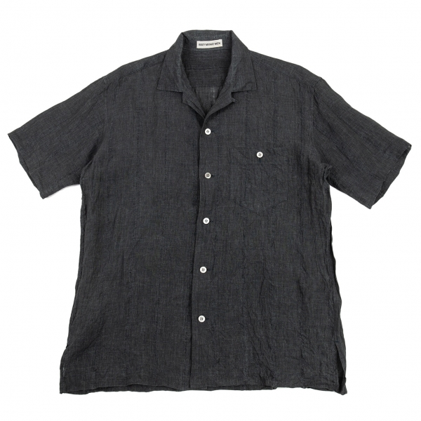 ISSEY MIYAKE MEN Striped Woven Short Sleeve Shirt Size 2(K-89487) | eBay
