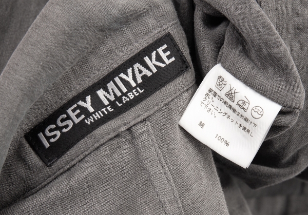 ISSEY MIYAKE WHITE LABEL Dyed Cotton Jacket Grey 2 | PLAYFUL