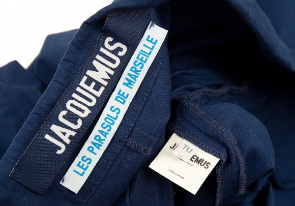 ジャックムーJACQUEMUS コットン裾絞りタイパンツ 青TU