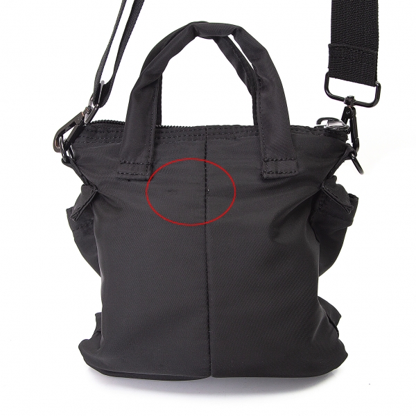 Ground Y Nylon Shoulder Bag Black | PLAYFUL