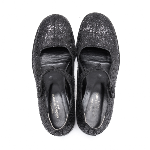 tricot COMME des GARCONS Glitter Mary Jane Black About US 6.5 