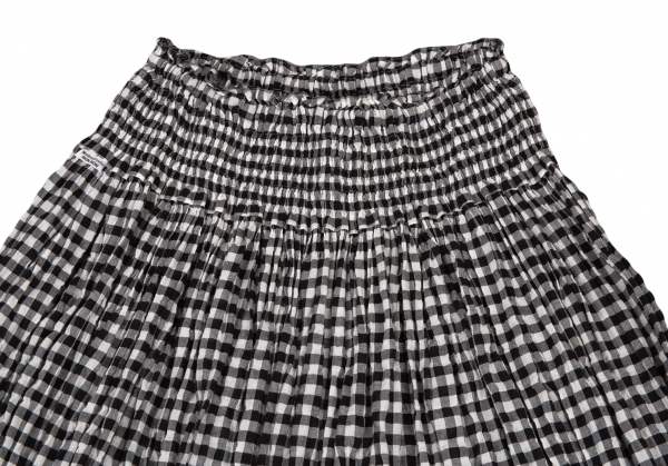 ワイズ GINGHAM SHIRRING x 30 /-DESIGN スカート未使用品