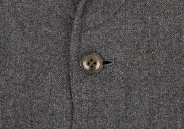 ワイズY's ウール七分袖コート グレー1