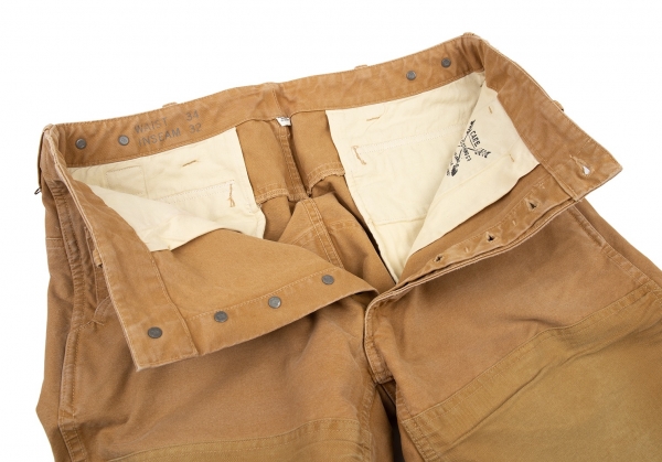 RRL Damaged Design Cotton Pants (Trousers) Camel 34/32 | PLAYFUL