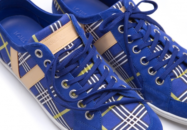 Louis Vuitton Canvas Plaidas Sneakers (Trainers) Blue US 9