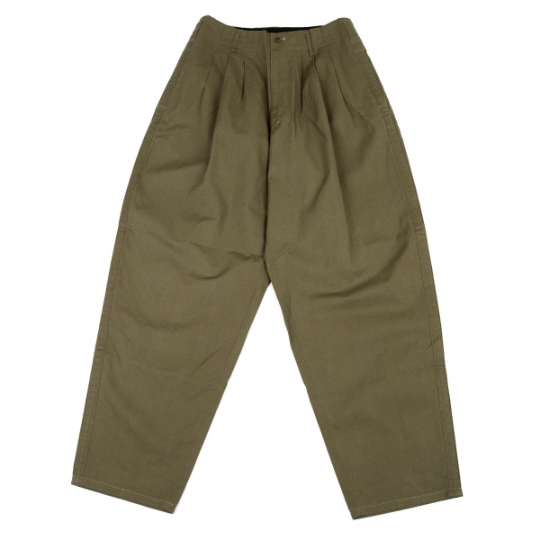 Y's for men Cotton Ripstop Pants (Trousers) Khaki-green 3