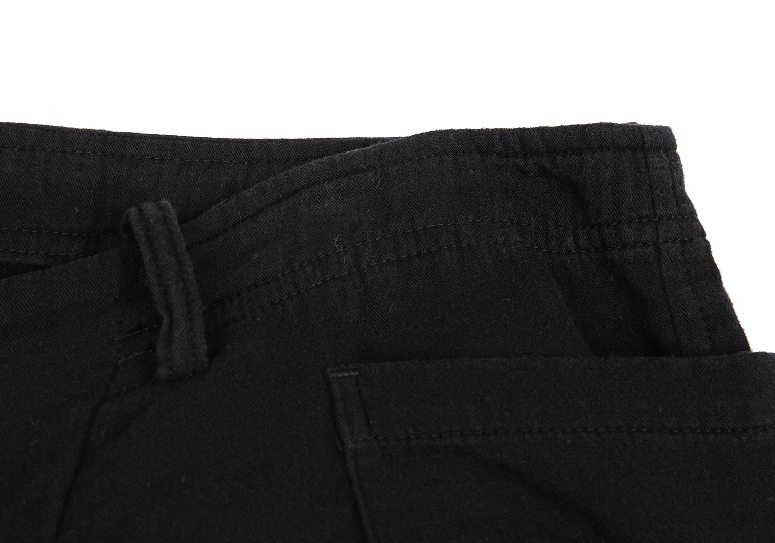 ワイズY's コットンウールポケットデザインパンツ 黒2