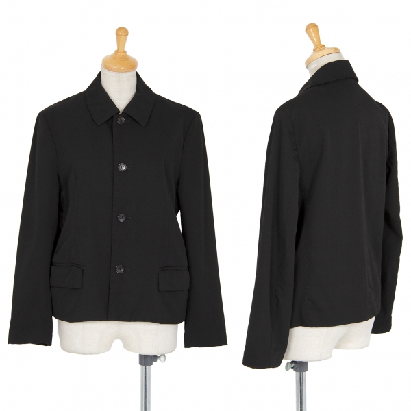 tricot COMME des GARCONS Dyed Wool Jacket Black S | PLAYFUL