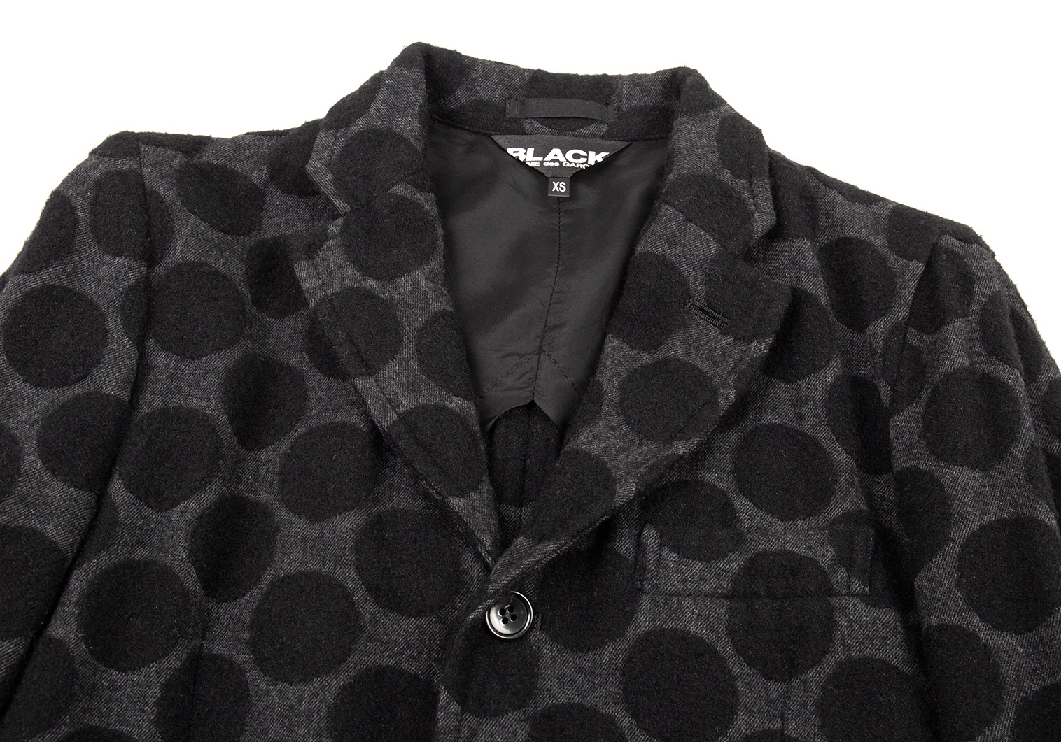 ブラックコムデギャルソンBLACK COMME des GARCONS 混紡ウールドット