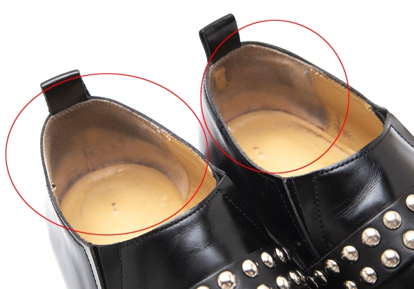 COMME des GARCONS Square Toe Belted Shoes Black US 7.5 | PLAYFUL