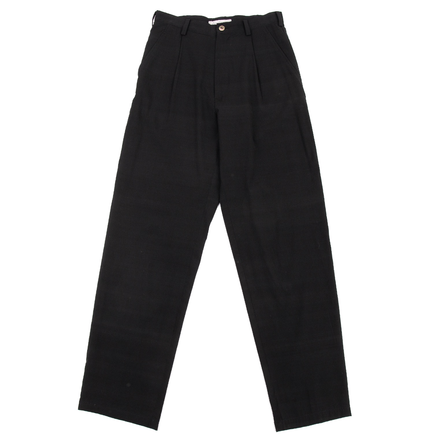 Yohji Yamamoto FEMME Stretch Silk Pants (Trousers) Black SS | PLAYFUL