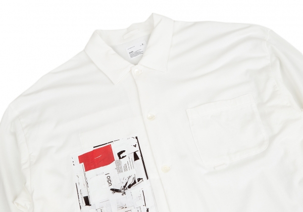 FACE SHOHEI YOSHIDA scair Printe dLong Sleeve Shirt White 5 | PLAYFUL