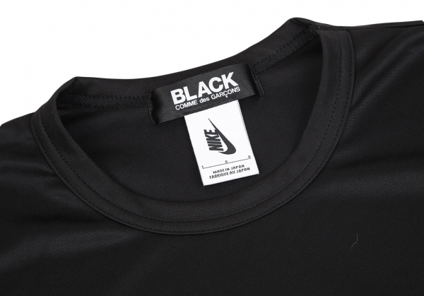 BLACK COMME des GARCONS x NIKE Sleeve Printed Mesh Top Black L 