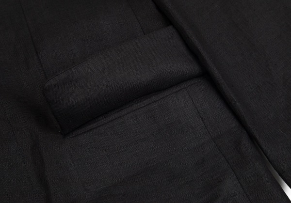 COMME des GARCONS Linen Tailored Jacket Black M | PLAYFUL