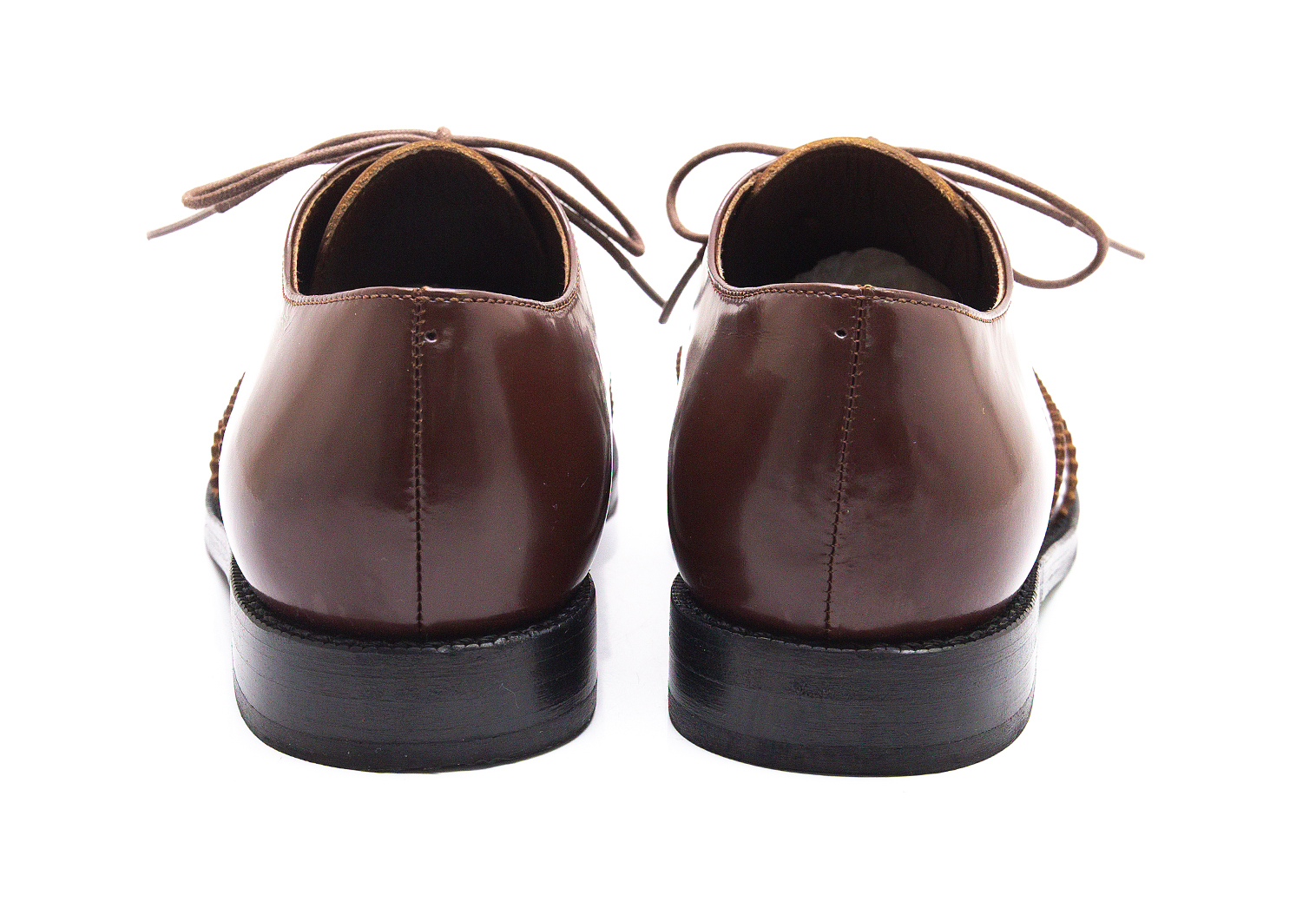 トリココムデギャルソン　革靴　ウイングチップ　茶色 22cm