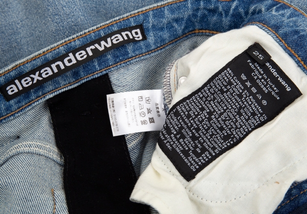 Alexander Wang Women's Washed Rhinestone Jeans in Blue | LN-CC®