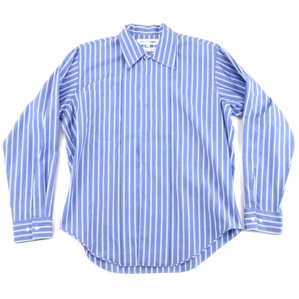 美品 90s コムデギャルソンシャツ アシンメトリー ニット ネイビー M袖丈約66cm