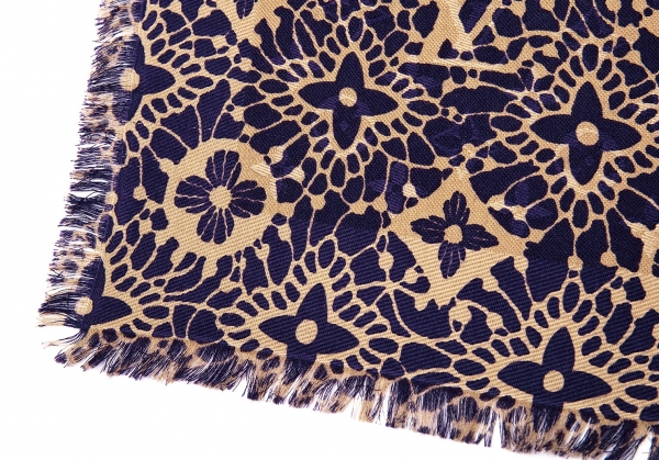 Shop Louis Vuitton 2023-24FW Unisex Wool Silk Logo Knit & Fur Scarves  (M79069, M79070) by JOY＋