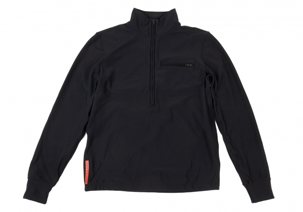 PRADA SPORT Bonding Half Zip Jacket Black S | PLAYFUL