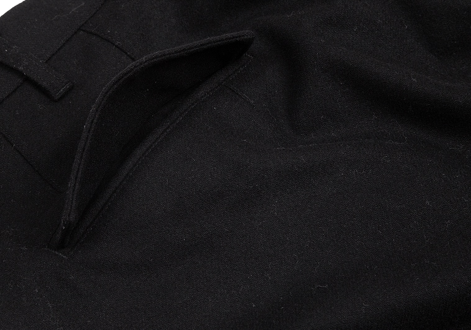 ワイスリーY-3 フラノウール裾ジップカーゴパンツ 黒L