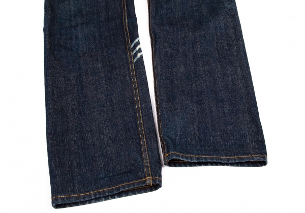 Y-3 Stripe Scratch Jeans Indigo 30 | PLAYFUL