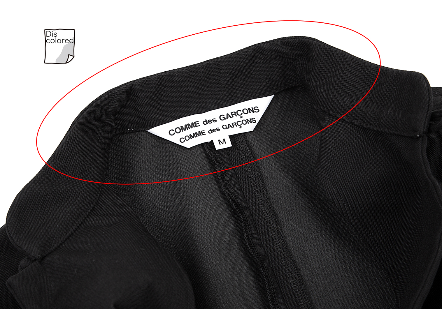 COMME des GARCONS ベロアチャイナシャツ 黒 LCOMMEdesGA