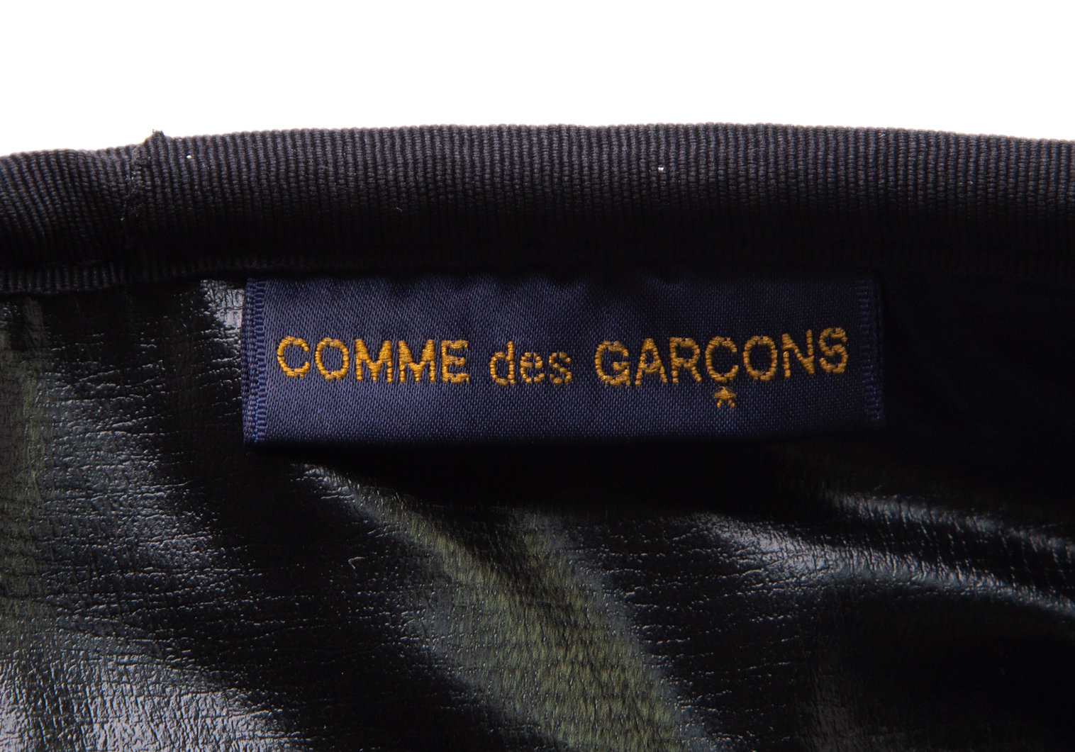 コムデギャルソンCOMME des GARCONS ロゴプリント変形ボストンバッグ 青