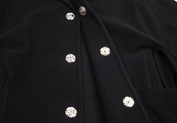 値引きする LIMI Trench feu C/Li Black Cotton A Design Coat Button