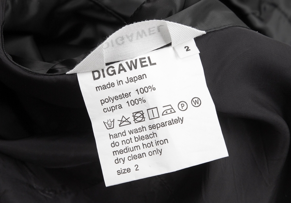 DIGAWEL Polyester Satin Gather Blouson Black 2 | PLAYFUL