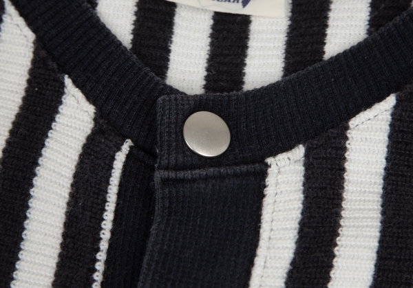 HAI SPORTING GEAR MIYAKE DESIGN STUDIO Striped Cardigan Black