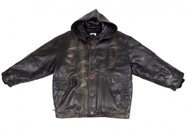 HAI SPORTING GEAR MIYAKE DESIGN STUDIO Leather Jacket Black M 