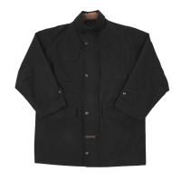  Burberrys Cotton Polyester Zip Coat Black L