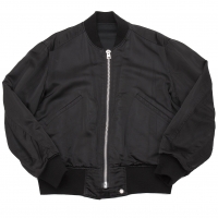 Y's for men Silk reversible MA-1 flight jacket Black S-M